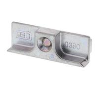 Siegenia Tôle de fermeture TS type 380 également 0380 et A0380 argent galvanisé