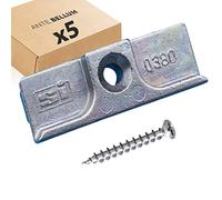 Siegenia Tôle de fermeture TS type 380 et 0380 et A0380 avec matériel de fixation Ante Bellum® (5 unités)