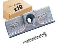 Siegenia Tôle TS type 380 et 0380 et A0380 avec matériel de fixation Ante Bellum® (10 unités)