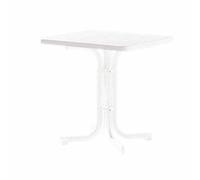 Sieger 131/W Table de Jardin Acier Blanc 70 x 70 x 72 cm