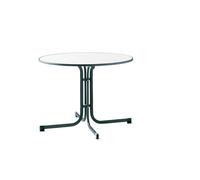 Sieger 136/S Table de Jardin Acier Vert 100 x 100 x 72 cm