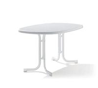 Sieger 152/W Table de Jardin Plastique Blanc 140 x 90 x 72 cm