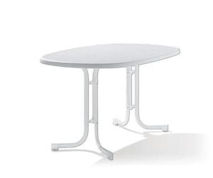 Sieger 152/W Table de Jardin Plastique Blanc 140 x 90 x 72 cm