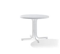 Sieger 209/W Table de Jardin Plateau Décoratif Acier Blanc 86 x 86 x 72 cm