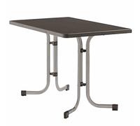 Sieger 233/A Table de Jardin Rectangulaire Repliable Plateau Décoratif Graphite 115 x 70 x 72 cm