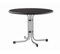Sieger 236/A Table de Pliante avec Plateau Décoratif Repliable Graphite 100 x 100 x 72 cm