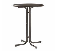 Sieger 238/G Table de Brasserie Haut Acier/Fer Gris 86 x 86 x 112 cm