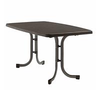Sieger 253/G Table de Jardin Ovale Acier Fer Gris 150 x 90 x 72 cm