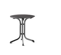 Sieger 3125-55 Boulevard Table Pliante avec Plateau vivodur/Structure en Acier Gris Fer et Ardoise Anthracite Ø 68 cm