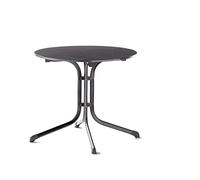 Sieger 3135-55 Boulevard Table Pliante avec Plateau vivodur/Structure en Acier Gris Fer et Ardoise Anthracite Ø 85 cm