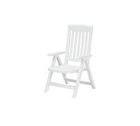 Sieger 740/W KT Palma Fauteuil Multi-Positions Dossier Réglable Résine de Synthèse Blanc 67 x 62 x 105 cm