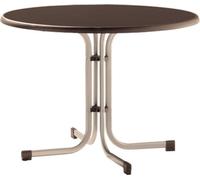 Sieger Boulevard Table 236/C-M Table pliante 100 cm couleurs champagne avec plateau décoratif