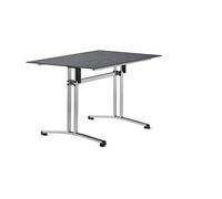 Sieger Table gastronomique Pliante, Revêtement, Polyester, Acier, Tubulaire, Gris Graphite