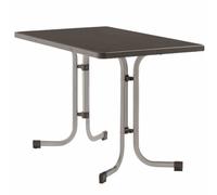 SIEGER Table Pliante de Jardin 115x70cm Graphite Pliable Boulevardgestell Stable