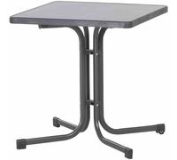 SIEGER Table Pliante de Jardin 70x70 Gris Acier BAR Haute Jardin,Terrasse