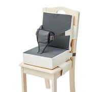 Sièges amovibles avec ceinture pour chaise de manger, coussin d'augmentation doux et confortable antidérapant avec sangle réglable