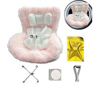 Sièges Auto pour s Bébé - Siège Auto - Berceau en Peluche 17cm pour Décor Véhicule Jeu de Voyage Crèche Collection Fille