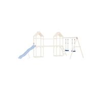 Sièges de balançoire avec cordes 2 pcs bleu 37x15 cm PE