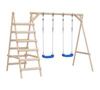 Sièges De Balançoire Avec Cordes 2 Pcs Bleu 38x16 Cm Pe