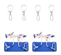 Sièges de Balançoire avec Cordes Enfants Tout-petits 2 pcs Bleu PE vidaXL
