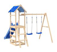 Sièges De Balançoire Avec Pierres D'escalade 2 Pcs Bleu Pe