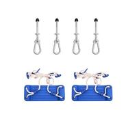 Sièges de Balançoire avec Pierres d'Escalade 2 pcs, Jouets d'Aire de Jeux, Sièges de Balançoire avec Cordes Jardin 91032