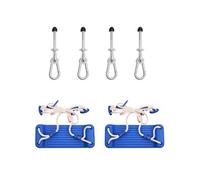 Sièges de Balançoire avec Pierres d'Escalade 2 pcs, Jouets d'Aire de Jeux, Sièges de Balançoire avec Cordes Jardin 91032