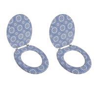 Toiletbrillen met deksels 2 st porselein MDF275917