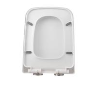 Sièges de toilettes Loo, Abattant de toilette carré à fermeture amortie et fixation rapide par le haut, charnière en PP multicolore, plusieurs tailles(04a,37 * 48Cm)
