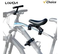 Sièges de vélo montés à l'avant avec guidon et pédales, pour enfants Black