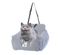 Sièges de voiture souples pour chiens, amovibles et lavables, sac de voyage, rehausseur de siège pour chien avec coussin et poches, entièrement lavable, se porte autour du porte-animaux de compagnie