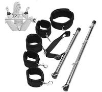 SieHam Séxt Y Dịldø Ġøđëmịché Tube En Acier Acier Inoxydable Noir Barre D'Écartement Ensemble Exercice Accessoires de Protection