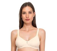 SIèLEI, Soutien-Gorge Semi-Coussin sans Armature, en Coton Bio, 100% Naturel, Conçu en Italie, Couleur Ecru Melange, Taille 6B