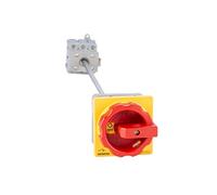 Siemens 3LD2 - Interrupteur 3 pôles 32 A Trou central Base Rouge/jaune