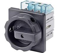 Siemens 3LD2 - Interrupteur 3 pôles + neutre 32 A 4 trou avant Noir