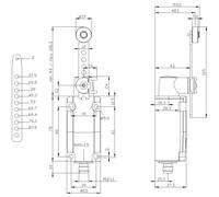 Siemens 3SE51140CH611AC5 3SE5114-0CH61-1AC5 Interrupteur de position 4 A levier pivotant réglable, l