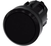 Siemens 3SU10000AB100AA0 3SU1000-0AB10-0AA0 Bouton-poussoir actionneur plat, collerette plastique noir 1 pc(s)