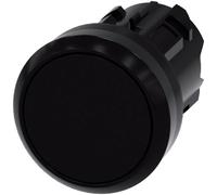 Siemens 3SU10000AB100AA0 3SU1000-0AB10-0AA0 Bouton-poussoir actionneur plat, collerette plastique noir 1 pc(s)