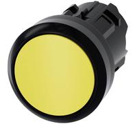 Siemens 3SU10000AB300AA0 3SU1000-0AB30-0AA0 Bouton-poussoir collerette plastique, rond bouton noir,