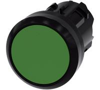 Siemens 3SU10000AB400AA0 3SU1000-0AB40-0AA0 Bouton-poussoir actionneur plat, collerette plastique vert 1 pc(s)