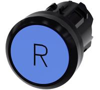 Siemens 3SU10000AB500AR0 3SU1000-0AB50-0AR0 Bouton-poussoir collerette plastique, rond bouton noir, bleu 1 pc(s)