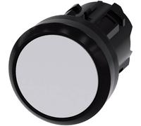 Siemens 3SU10000AB600AA0 3SU1000-0AB60-0AA0 Bouton-poussoir actionneur plat, collerette plastique blanc 1 pc(s)