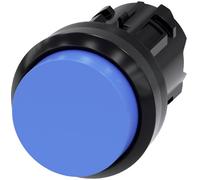 Siemens 3SU10000BB500AA0 3SU1000-0BB50-0AA0 Bouton-poussoir collerette plastique, rond bouton noir, bleu 1 pc(s)