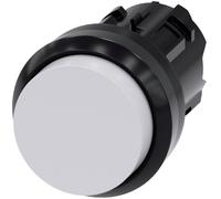 Siemens 3SU10000BB600AA0 3SU1000-0BB60-0AA0 Bouton-poussoir collerette plastique, rond bouton noir, blanc 1 pc(s)
