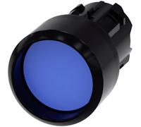 Siemens 3SU10000CB500AA0 3SU1000-0CB50-0AA0 Bouton-poussoir collerette plastique, rond bouton noir, bleu 1 pc(s)