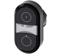 Siemens 3SU10003AB110AQ0 3SU1000-3AB11-0AQ0 Bouton-poussoir à double touche collerette plastique bouton noir 1 pc(s)