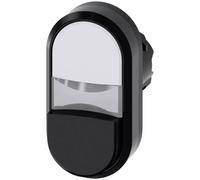 Siemens 3SU10003BB610AA0 3SU1000-3BB61-0AA0 Bouton-poussoir à double touche collerette plastique bouton noir, blanc 1 pc(s)
