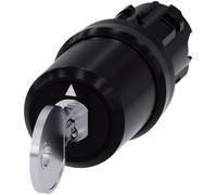 Siemens 3SU10005BL110AA0 3SU1000-5BL11-0AA0 Commutateur à clé collerette plastique noir 2 x 45 ° 1 pc(s)
