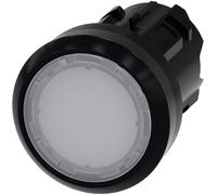 Siemens 3SU1001-0AB60-0AA0 - Bouton-poussoir lumineux, 22 mm, rond, plastique, blanc,