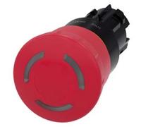 Siemens 3SU1001-1HB20-0AA0 Coup de poing d'arrêt d'urgence IP66, IP67,